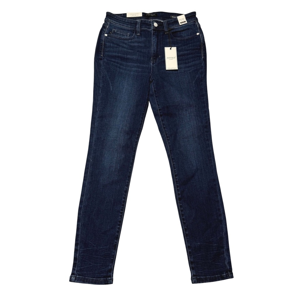 Judy Blue Womens Skinny Fit Jeans Mid Rise Dark Wash Stretch Size 9/29 NWT